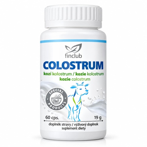 Colostrum Fin 60 kaps - dla mikrobioty, bomba składników aktywnych dla witalności i odporności, regeneracji, siara kozy