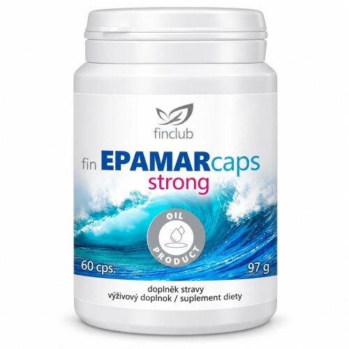 fin Epamarcaps Strong NEW  60 kaps - dla serca i mózgu, kwasy omega 3 z wit E, olej z ryb